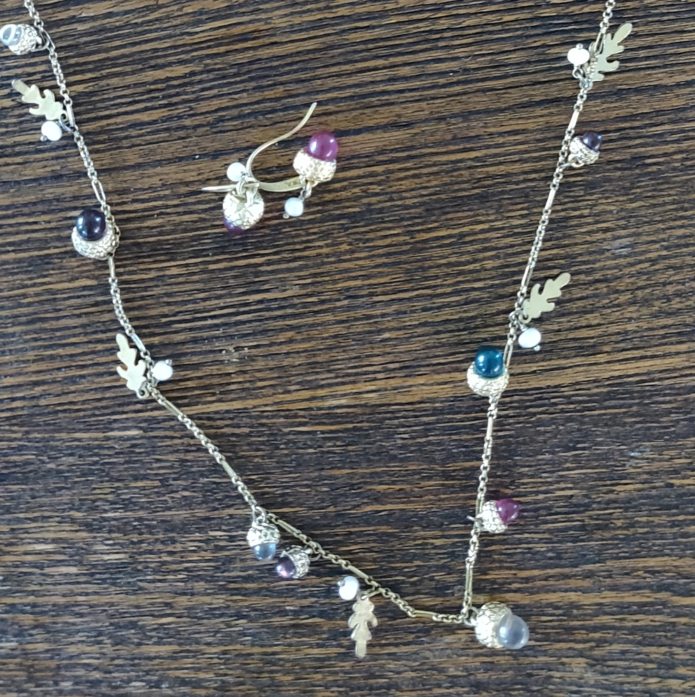 Necklace with earring